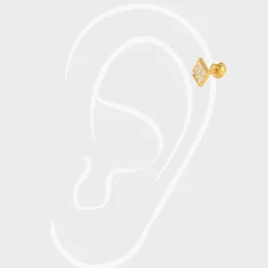 Winther Studio Crystal Diamond Piercing> Øreringe | Piercingsmykker