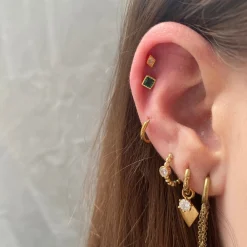 Winther Studio Crystal Diamond Piercing> Øreringe | Piercingsmykker